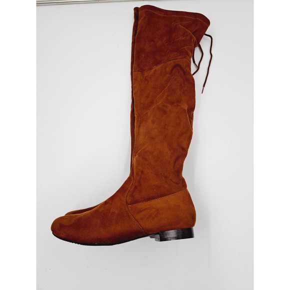 Dream Pairs Pauline Camel flat over knee high boots 9 - Picture 2 of 9